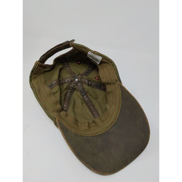 Paramount Apparel International Strapback Hat Green OSFA Embroidered Spell Out - Picture 9 of 11